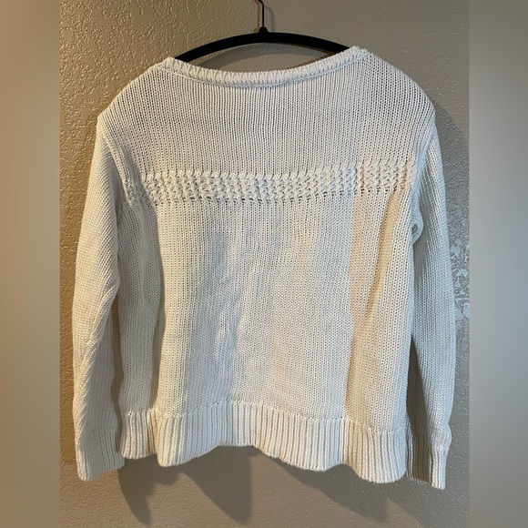 Elie Tahari Women's White Knit Sweater - Picture 5 of 5